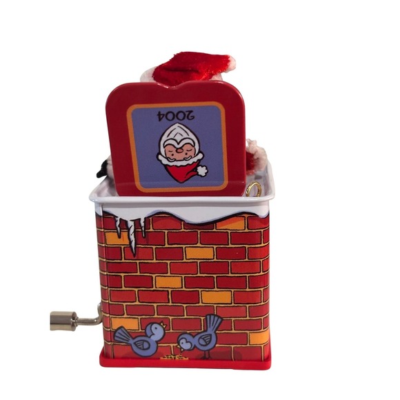 Hallmark Pop! Goes The Santa Ornament 2004 Jack-in-the-Box Music QX8411 NIB - Picture 15 of 15